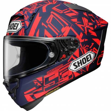 Cască Moto Integrală SHOEI X-SPR PRO Marquez Dazzle TC-10 · Albastru / Roșu  - 0