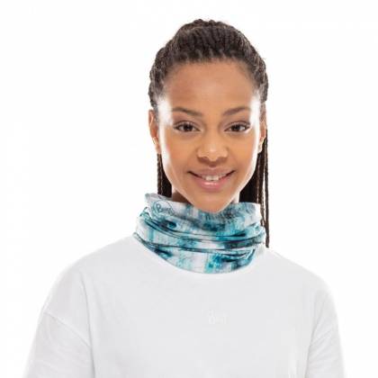 Bandană Tubulară Multifunctională BUFF COOLNET UV+ BLAUW TURQUOISE · Albastru / Gri  - 5