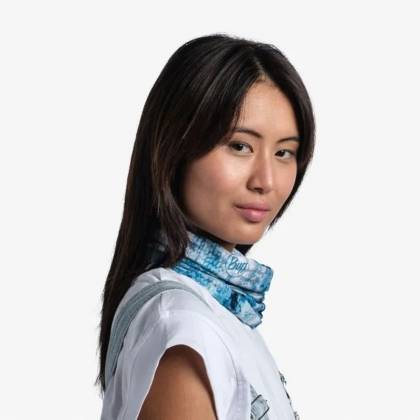 Bandană Tubulară Multifunctională BUFF COOLNET UV+ BLAUW TURQUOISE · Albastru / Gri  - 3