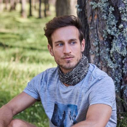 Bandană Tubulară Multifunctională BUFF COOLNET UV+ BOULT MULTI · Gri  - 3