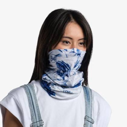 Bandană Tubulară Multifunctională BUFF COOLNET UV+ DELFT MULTI · Alb / Albastru  - 2