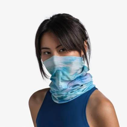 Bandană Tubulară Multifunctională BUFF COOLNET UV+ MARBLED TURQUOISE · Verde / Albastru  - 2