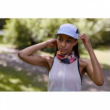 Bandană Tubulară Multifunctională BUFF COOLNET UV+ W-RETRO MULTI · Negru / Bej / Maro  - 4