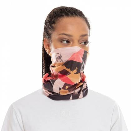 Bandană Tubulară Multifunctională BUFF COOLNET UV+ W-RETRO MULTI · Negru / Bej / Maro  - 2
