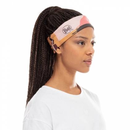 Bandană Tubulară Multifunctională BUFF COOLNET UV+ W-RETRO MULTI · Negru / Bej / Maro  - 3
