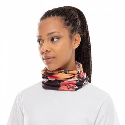 Bandană Tubulară Multifunctională BUFF COOLNET UV+ W-RETRO MULTI · Negru / Bej / Maro  - 1