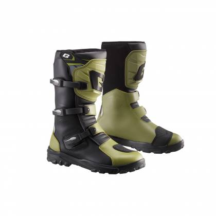 Cizme Moto Touring cu DryTech GAERNE G. ADVENTURE Aquatech 2023 · Negru / Verde  - 0