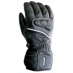 Mănuși Moto din Piele SHOX FJORD · Negru  - 0