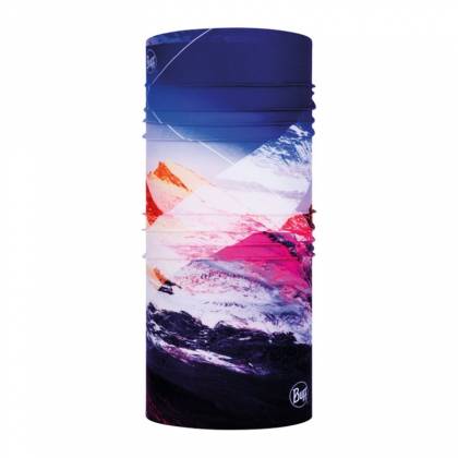 Bandană Tubulară Multifunctională BUFF ORIGINAL ECOSTRETCH MATTERHORN MULTI · Albastru / Portocaliu  - 1