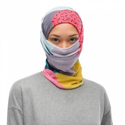 Bandană Tubulară Multifunctională BUFF ORIGINAL ECOSTRETCH NEOYOKO MULTI · Roz / Albastru / Galben  - 3