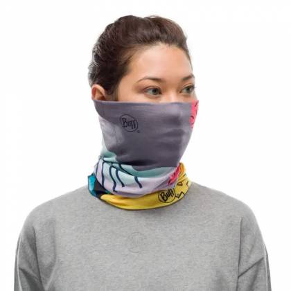 Bandană Tubulară Multifunctională BUFF ORIGINAL ECOSTRETCH NEOYOKO MULTI · Roz / Albastru / Galben  - 2