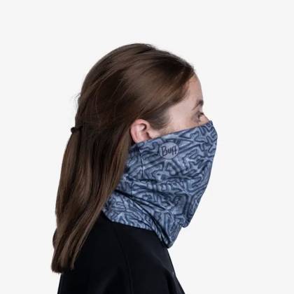 Bandană Tubulară Multifunctională BUFF ORIGINAL ECOSTRETCH KUNAK STEEL · Albastru / Gri  - 3