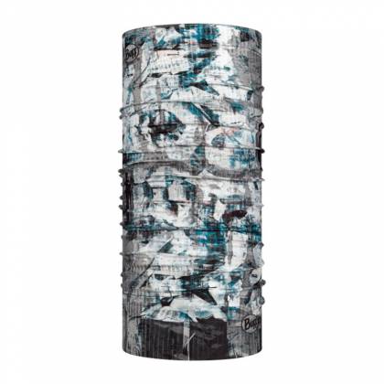 Bandană Tubulară Multifunctională BUFF ORIGINAL ECOSTRETCH SILVERY GREY · Gri / Alb / Albastru  - 0