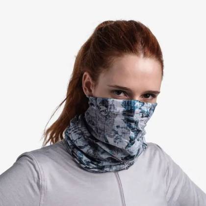 Bandană Tubulară Multifunctională BUFF ORIGINAL ECOSTRETCH SILVERY GREY · Gri / Alb / Albastru  - 1