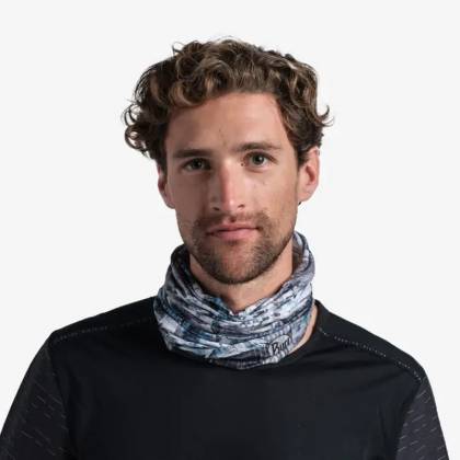 Bandană Tubulară Multifunctională BUFF ORIGINAL ECOSTRETCH SILVERY GREY · Gri / Alb / Albastru  - 2