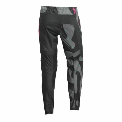 Pantaloni Enduro – Cross Damă THOR SECTOR DISGUISE 2023 · Gri / Roz  - 1