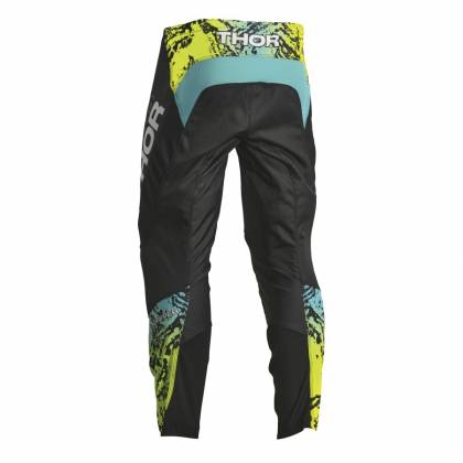 Pantaloni Enduro – Cross Copii THOR SECTOR ATLAS 2023 · Negru / Albastru / Verde  - 1