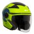 Cască Moto Open Face JET SONIC 2.0 Streetlime · Verde / Negru / Albastru