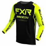 Tricou Enduro FXR RACING OFF-ROAD MX · Negru / Galben-Fluo