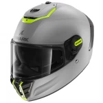 Cască Moto Integrală SHARK SPARTAN RS BLANK MAT SP · Gri / Negru / Galben-Fluo