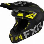 Cască Enduro - Cross - Snowmobil FXR RACING CLUTCH EVO · Negru / Galben-Fluo