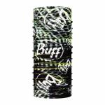 Bandană Tubulară Multifunctională BUFF COOLNET UV+ ULNAR BLACK · Negru / Alb / Galben