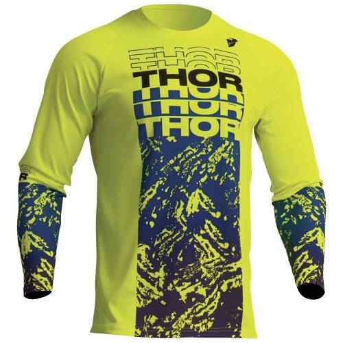 Tricou Enduro – Cross Copii THOR SECTOR ATLAS 2023 · Verde / Albastru 