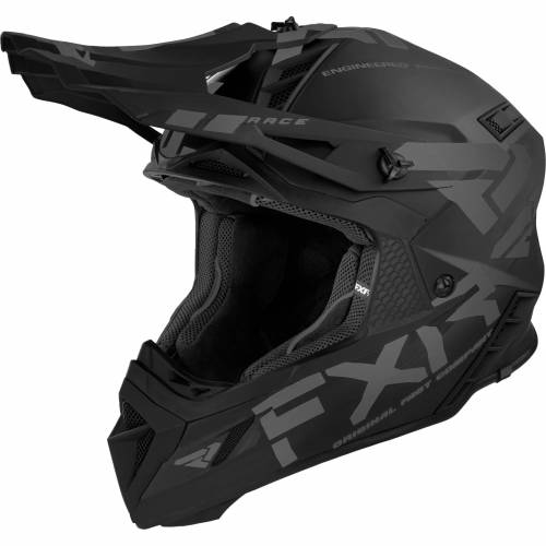 Cască Enduro - Cross - Snowmobil FXR RACING HELIUM PRIME 2023 · Negru 