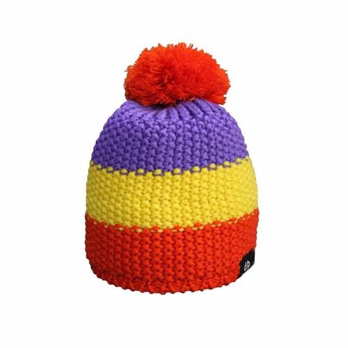 Căciulă cu Mot STRINDBERG 4052 · Mov / Galben / Portocaliu 