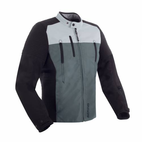 Geacă Moto din Textil BERING CROSSER · Gri / Albastru / Negru 
