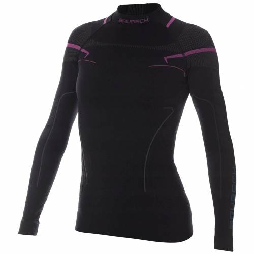 Bluză Termo Damă BRUBECK LS13100 · Negru / Roz 