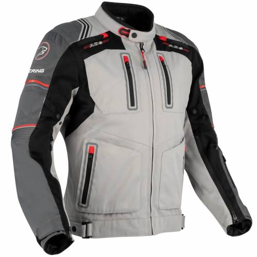 Geacă Moto din Textil BERING PORTLAND · Negru / Gri 