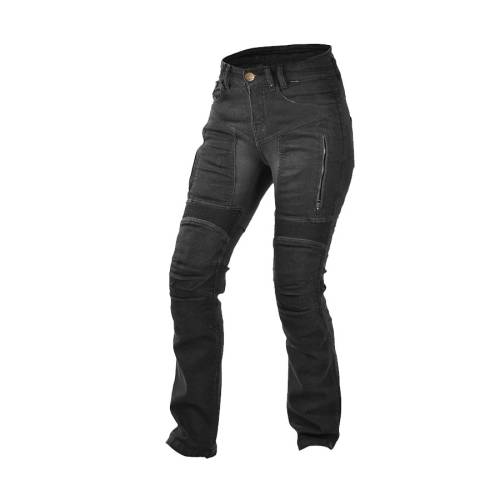 Blugi Moto Damă cu Kevlar TRILOBITE PARADO LADY · Negru 