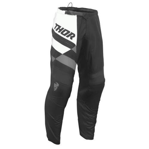 Pantaloni Enduro - Cross THOR SECTOR CHECKER 2024 · Negru / Gri 