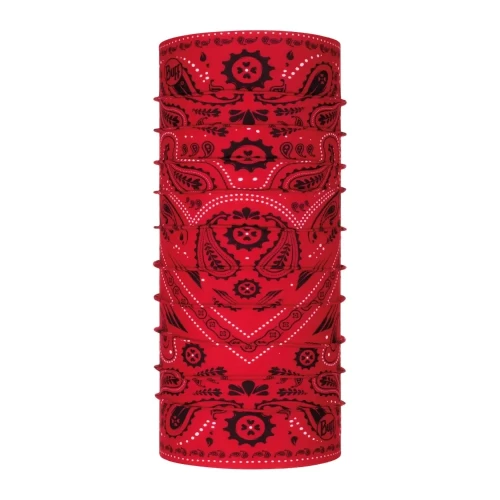 Bandană tubulară multifunctională BUFF ORIGINAL ECOSTRETCH NEW CASHMERE RED · Roșu / Negru 
