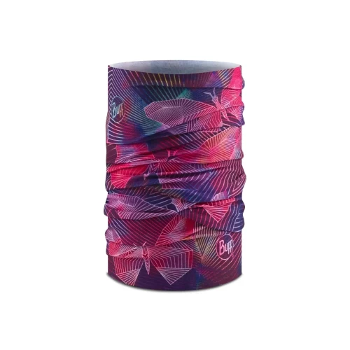 Bandană tubulară multifunctională pentru Copii BUFF ORIGINAL ECOSTRETCH JUNIOR CHRYSTA PURPLE · Mov / Roșu 