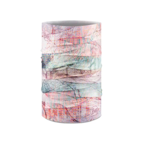 Bandană tubulară multifunctională BUFF ORIGINAL ECOSTRETCH PEARLY BLOSSOM · Roz 