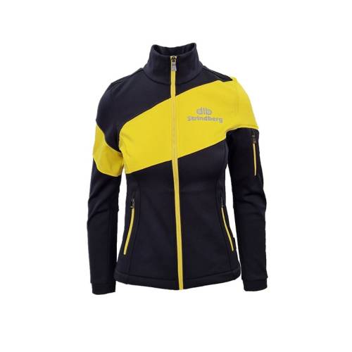 Bluză Trening Damă STRINDBERG MIDLAYER PRO THERMAL 5166/3 · Negru / Galben 