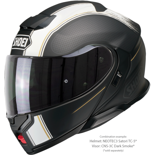 Cască Moto Flip-Up SHOEI NEOTEC 3 Satori TC-5 · Negru / Alb / Maro 