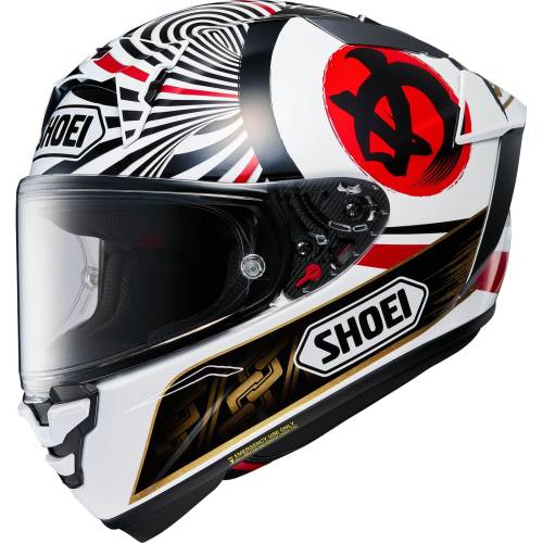 Cască Moto Integrală SHOEI X-SPR PRO Marquez Motegi4 TC-1 · Alb / Negru / Auriu / Roșu 