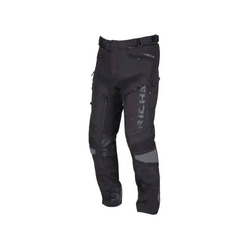 Pantaloni Moto din Textil RICHA INFINITY 2 ADVENTURE Short · Negru 