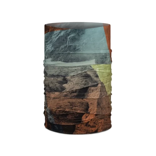 Bandană Tubulară Multifunctională BUFF ORIGINAL ECOSTRETCH NESKI MULTI · Maro / Albastru / Verde 