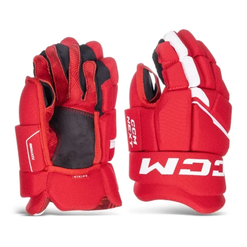 Mănuși Hochei Jucător, Senior, CCM NEXT · Roșu / Alb / Negru 