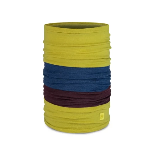 Bandană Tubulară Multifunctională BUFF ORIGINAL MERINO MOVE CITRONELLA · Galben / Albastru / Mov 