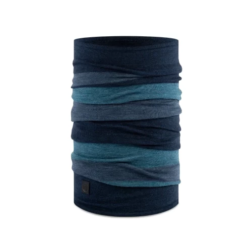 Bandană Tubulară Multifunctională BUFF ORIGINAL MERINO MOVE DENIM · Albastru 