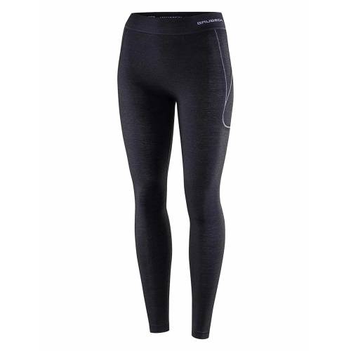 Pantaloni Termo Damă BRUBECK ACTIVE WOOL LE1170W · Negru 