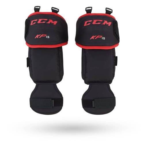 Genunchiere Hochei Copii, Portar, Junior, CCM KP1.5 · Negru / Roșu 