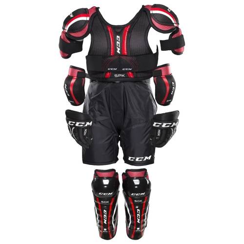 Starter Kit Hochei pe Gheată pentru Copii, Youth, CCM · Negru / Roșu 