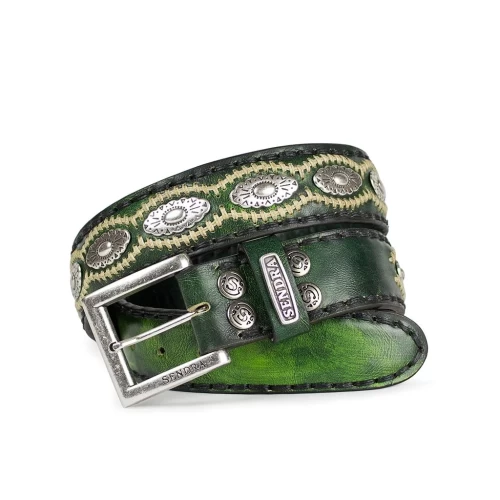 Curea din Piele SENDRA BOOTS 7606 DENVER VERDE · Verde 