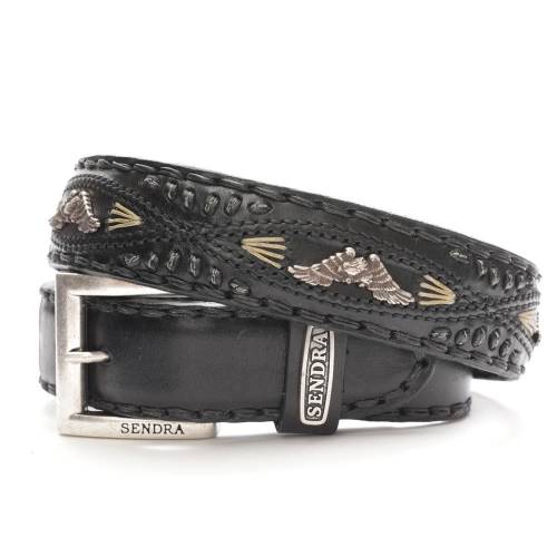 Curea din Piele SENDRA BOOTS 8339 FLYING EAGLE · Negru 